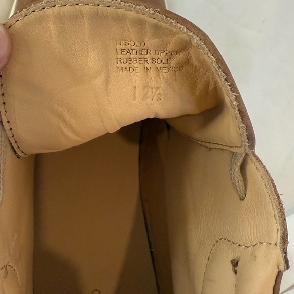 Nisolo Cortez Mid Top Brown Leather Sneaker Waterproof Size 12.5 Vibram Soles - Picture 9 of 9